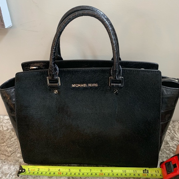 Michael Kors black cow-hair and patten! Like new! - Picture 2 of 8